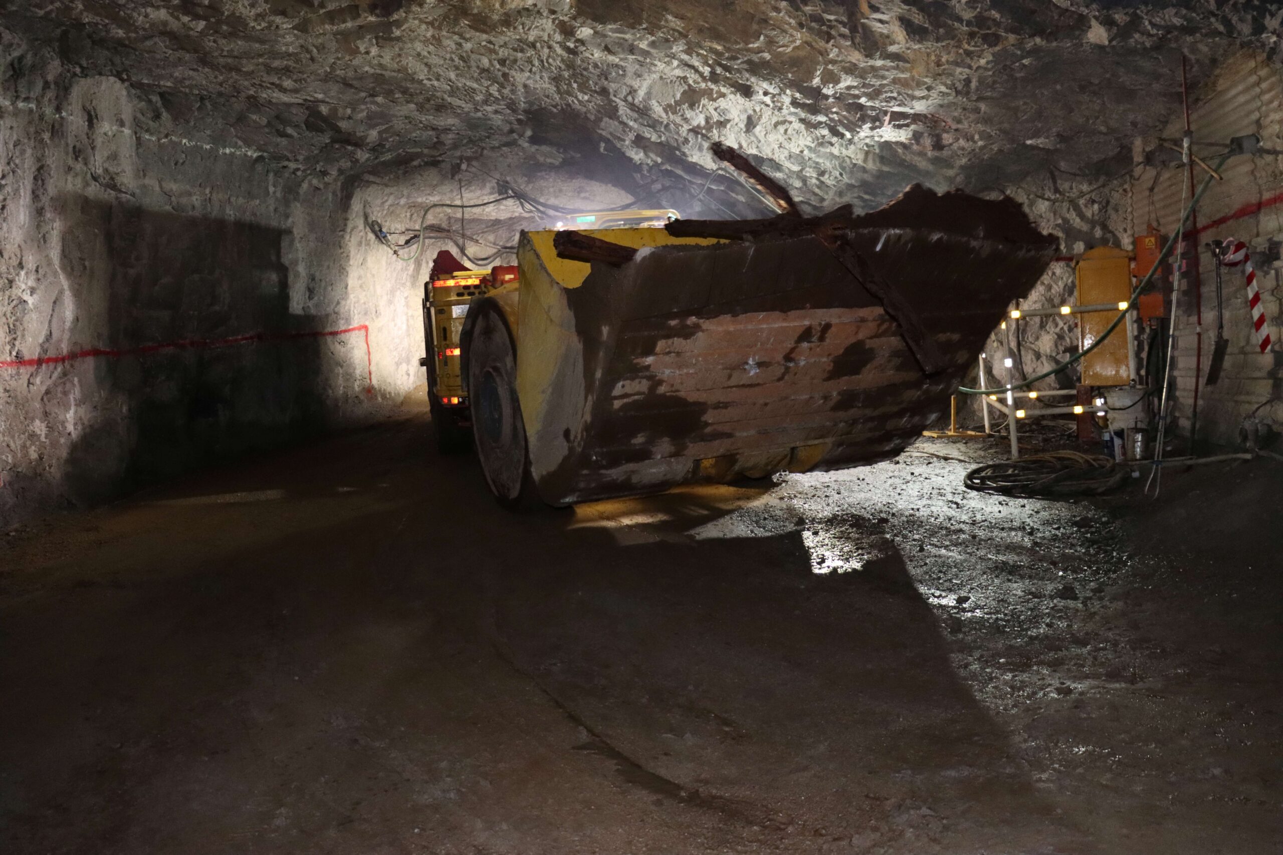 Underground Load Haul Dump machine at Kombat Mine