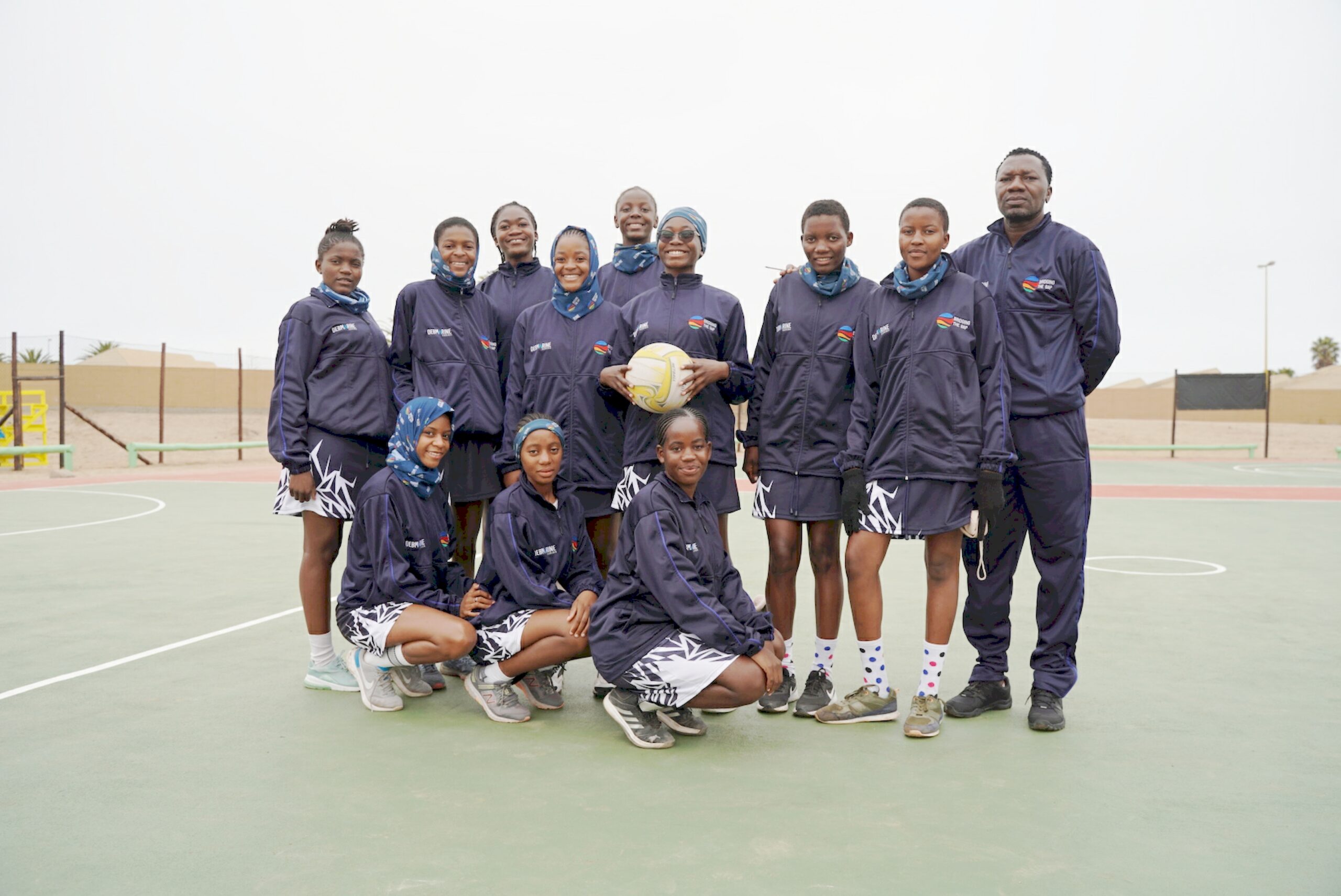 Namibian netball players in action